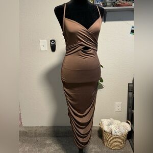 Brown Cocktail Dress SHEIN